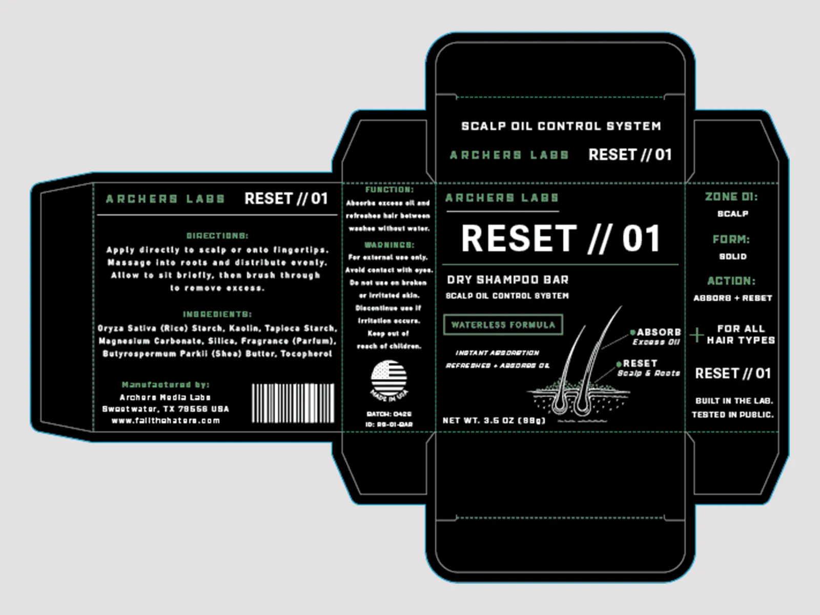 RESET // 01 dieline